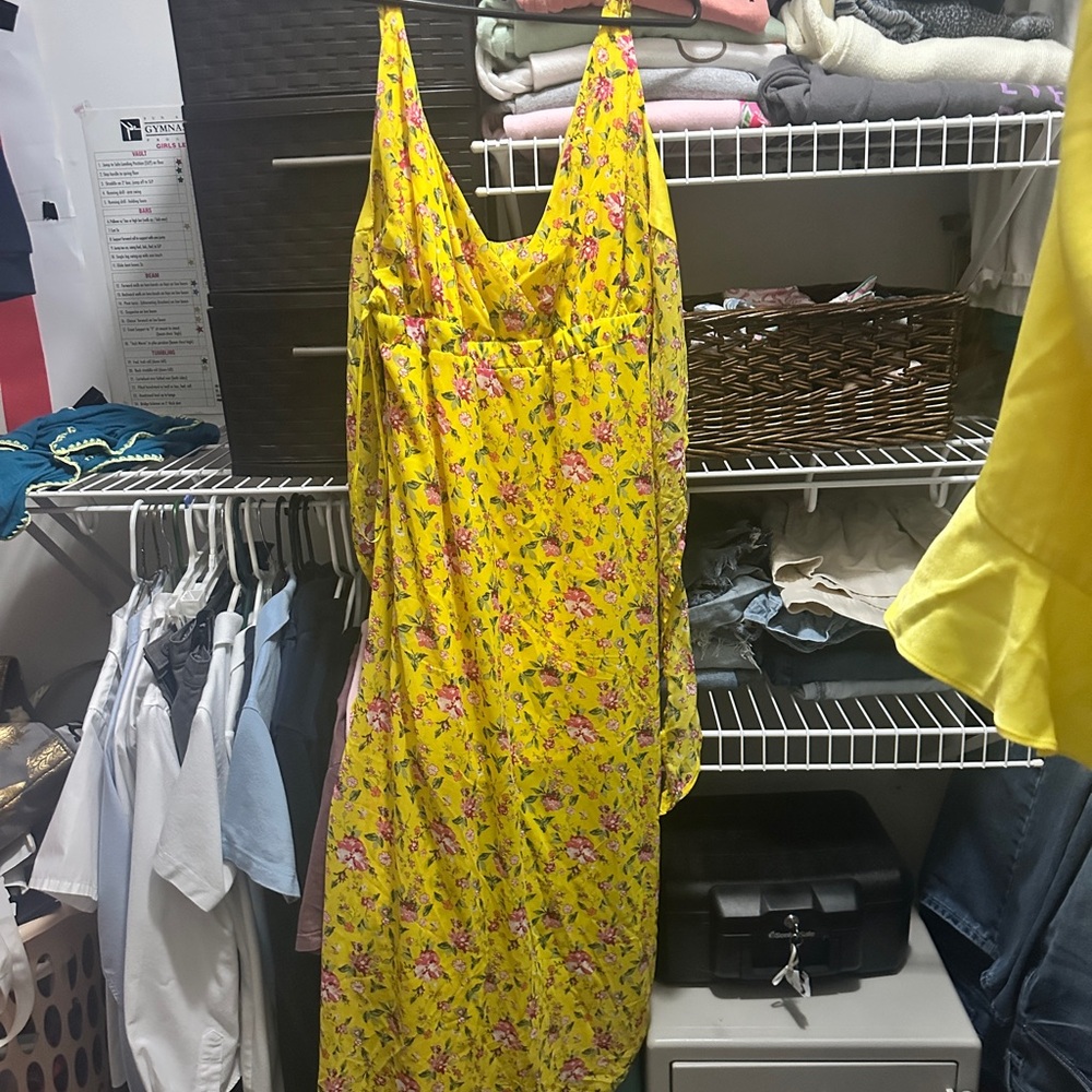 Sunny Floral Asymmetrical Dress